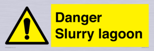 Danger Slurry lagoon